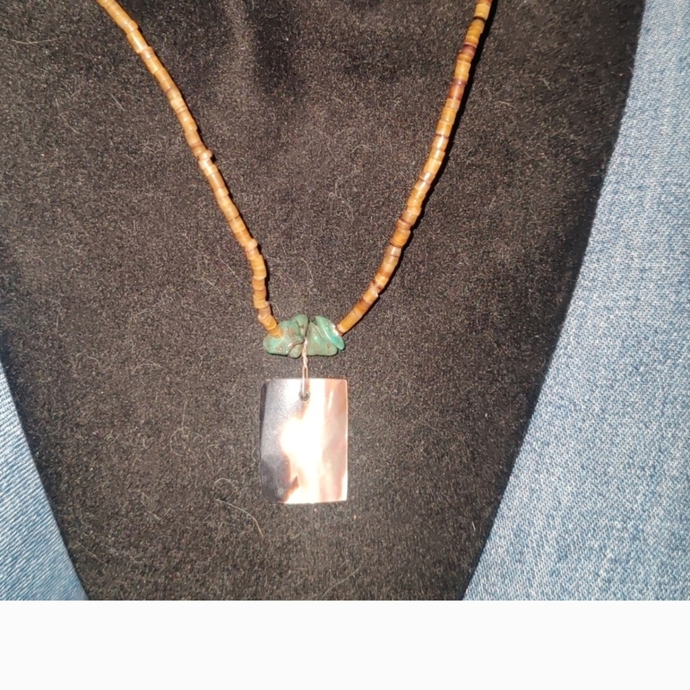 Sterling Silver Beaded Necklace With Stunning African Bead Bracelet - Picture 2 of 13